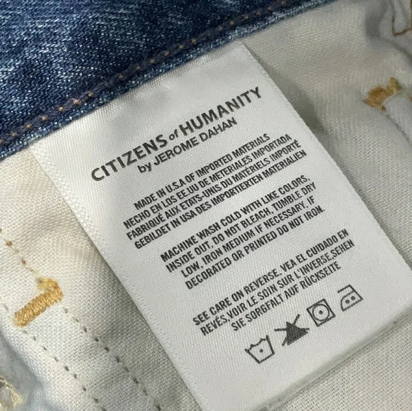 NWT Citizens of Humanity Estella distressed flare jeans 30 - Picture 4 of 8